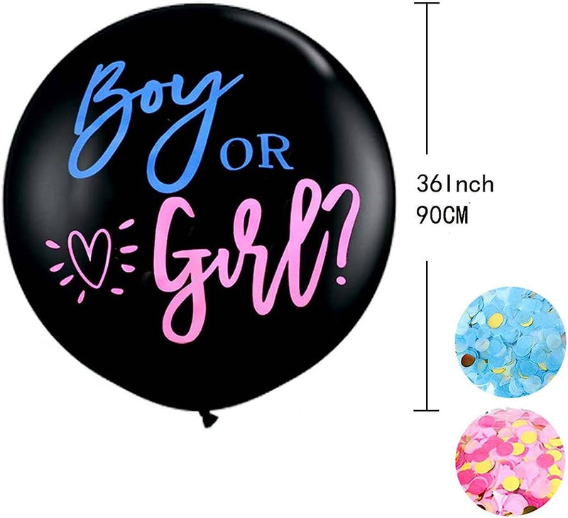 ColorParty - 90cm Boy or Girl overraskelse ballon (byg selv sæt)