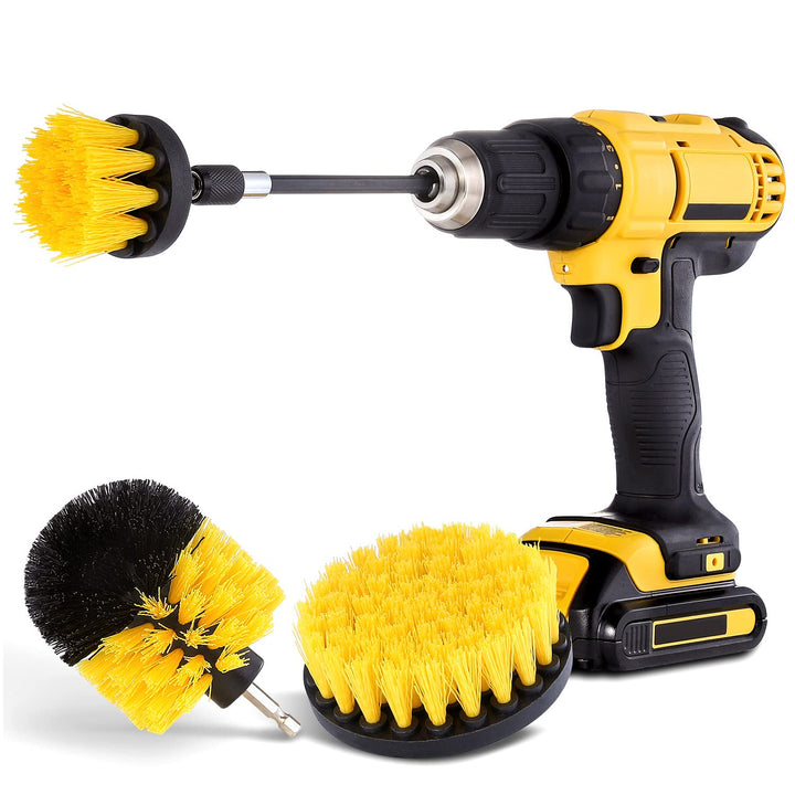 Protools - boredrevne Rensebørster 3 stk Cleaning Brushes drill-powered