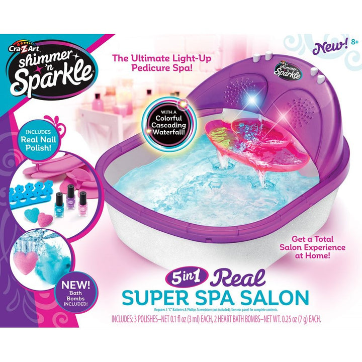Crazarts Shimmer 'n Sparkle Real Massaging Foot Spa
