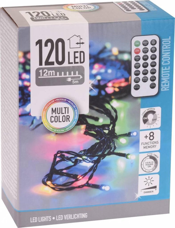 Multi Color 120 LED med fjernbetjening