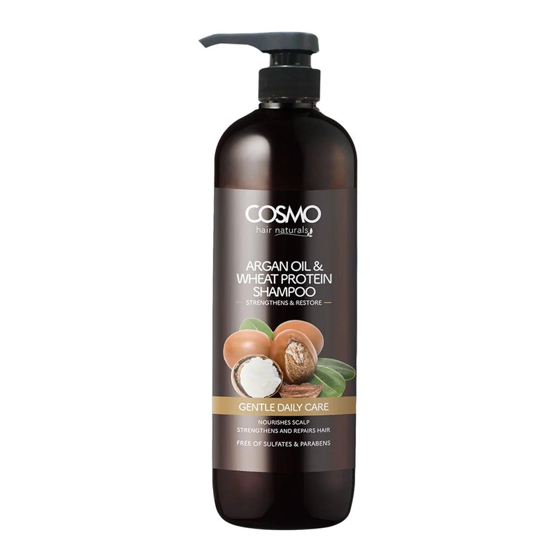 Cosmo 1000ml Pumpe Shampoo Argan Oil & Wheat Protein