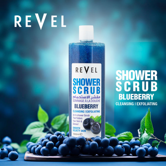 Revel 1000ml ShowerScrub Blueberry