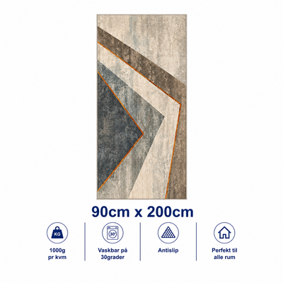 Tæppe / løber 90x200cm, Urban Arrow Blue