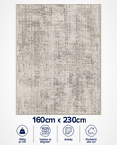 Stilrent tæppe 160x230 cm, Nordic Vintage Grey