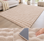 Velour Bubble Tæppe 180x290 cm – Soft Sand