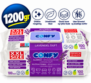 Confy XXL 100 Rengøringsklude – Lavendel – 100 stk. / 1200 g