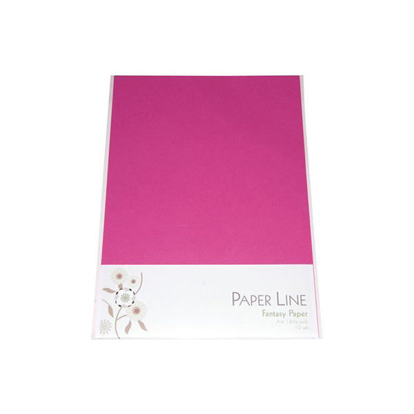 Paper Line - Pink Tyk papir 10ark 180g A4