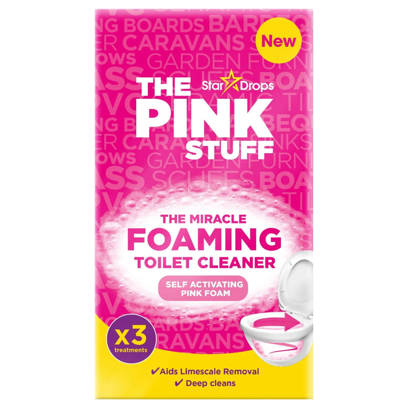 The Pink Stuff - Power Foaming Toilet Cleaner 3x behandlinger