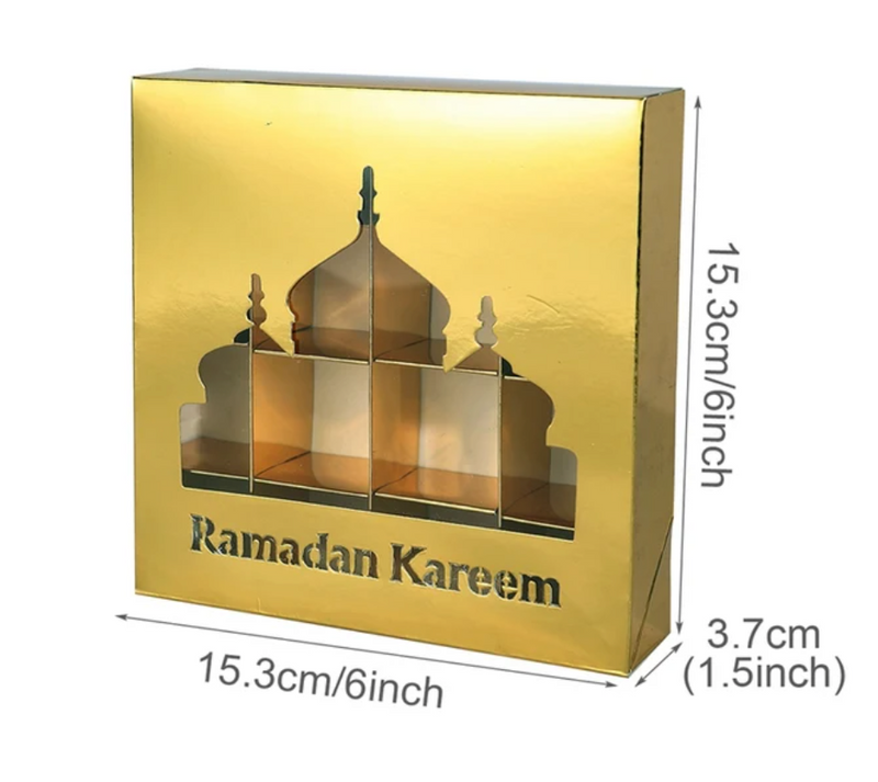 Ramadan Papæske Med Rum 15x15cm - Moské