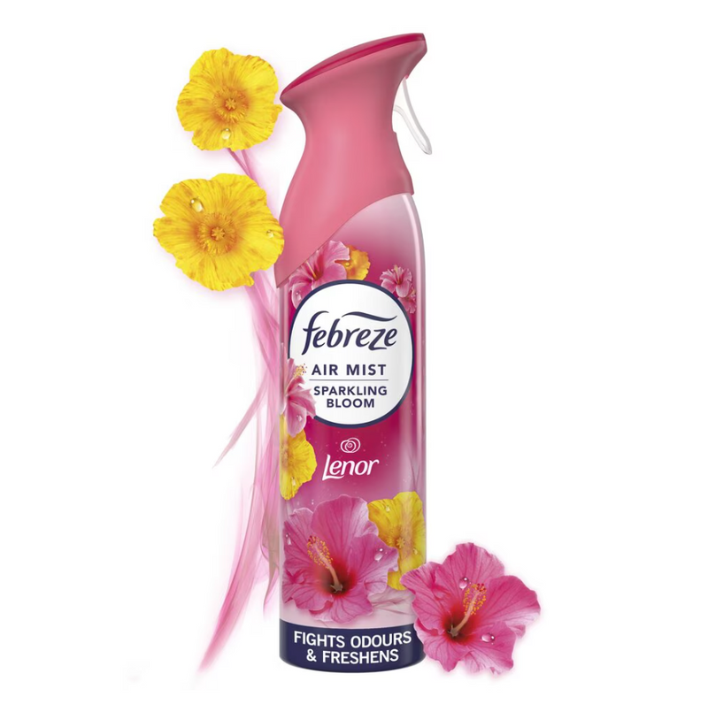 Febreze Sparkling Bloom Luftfrisker Spray 2 i 1 forfrisker & bekæmper lugte