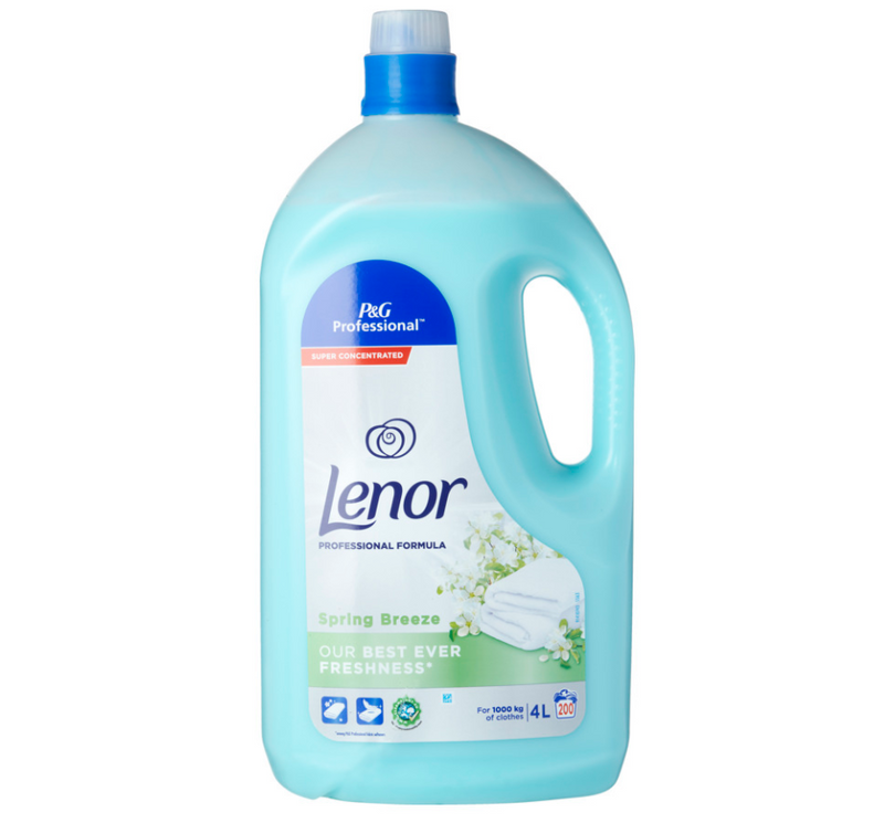 Professional 4L Vaskemiddel fra Lenor, Frisk Jasmin (under 1 kr pr vask)