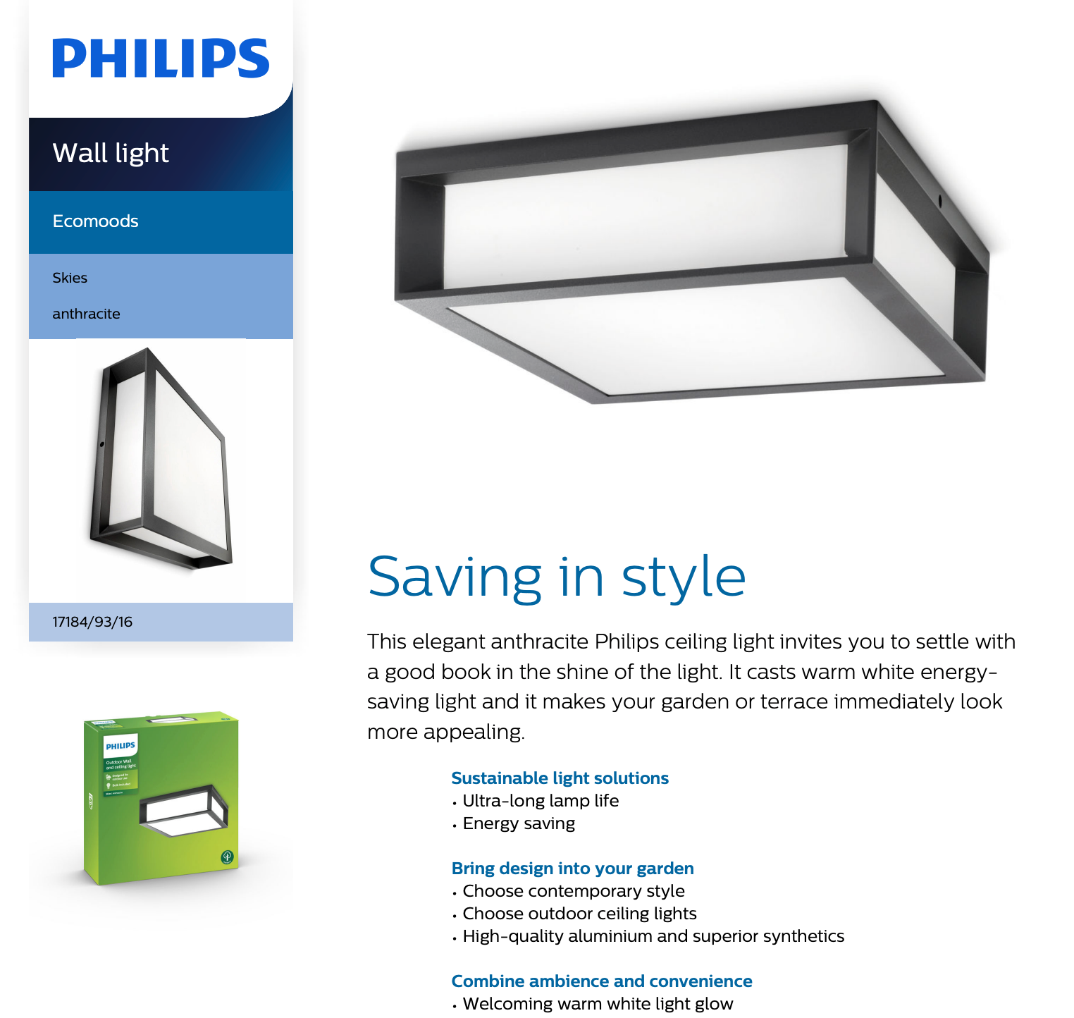 Philips EcoMoods Væglampe