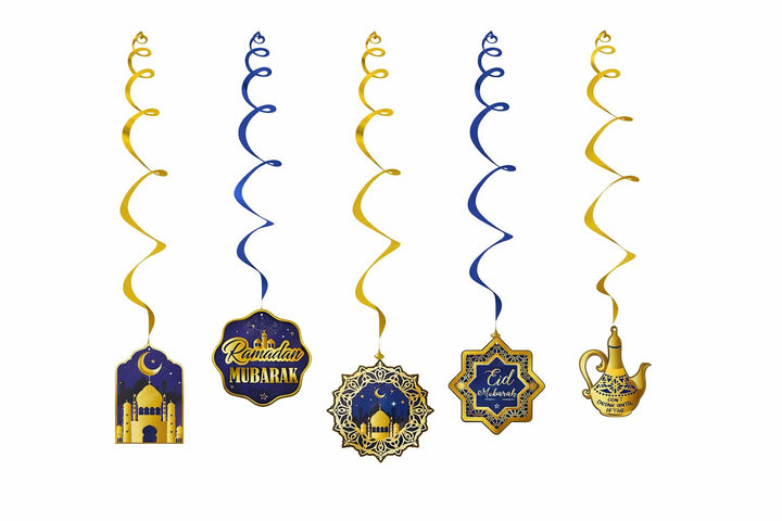 Ramadan / Eid skilte med spiralbånd 8. stk assorteret