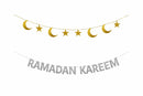 Ramadan Kareem Guirlande + stjerne, måne guirlande