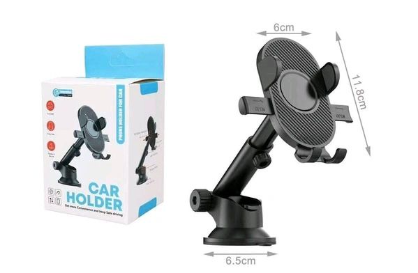 Universal Car Holder – Justerbar Mobilholder med Kraftig Sugekop