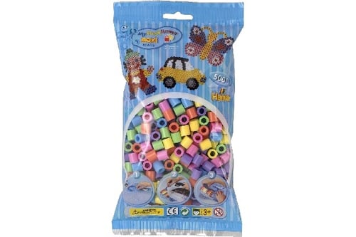 Hama Maxi Perler 500 Pastel Mix 50