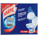 Harpic 3in1 active rengøringstabs 8 stk