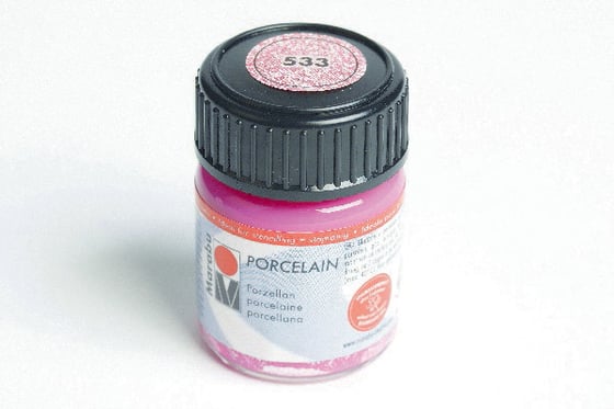 Marabu Porcelain Porcelænsfarve 15Ml 533 Glitter Pink ⎮ 4007751472137 ⎮ VE_823802 