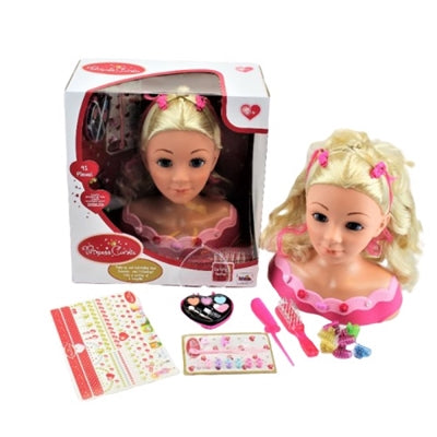 Klein Sminkehoved m/tilbehør 32x33cm +3år