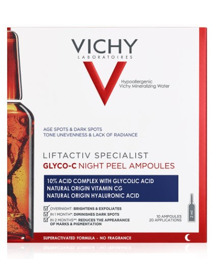 Vichy Liftactiv Specialist Glyco-C Night Peel Ampoules 10 x 2 ml ⎮ 3337875711098 ⎮ GP_031544 