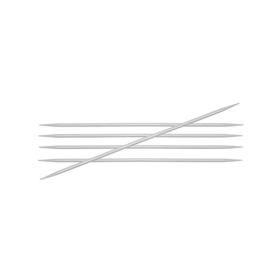 KnitPro Basix Alu. Strømpepinde 20cm 3.75mm