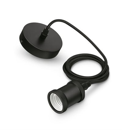 Philips Classic retoledning sort E27