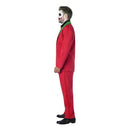 Kostume til voksne Mande klovn Joker Rød, str. M/L
