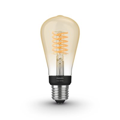 Philips Hvide Hue pærer Filament E27 Edison, ST64