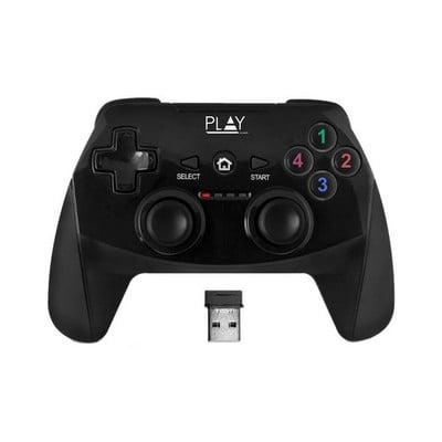 Wireless Gaming Controller Ewent PL3331 2.4 GHz 600 mAh PS3/PC Sort ⎮ 8054392611711 ⎮ BB_S0222742 