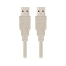 USB 2.0-kabel NANOCABLE 10.01.0303 Beige (2 M) ⎮ 8433281000506 ⎮ BB_S0224323 