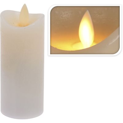 LED Lys 5x11cm Timer Creme 2xAA Ikke inkl.