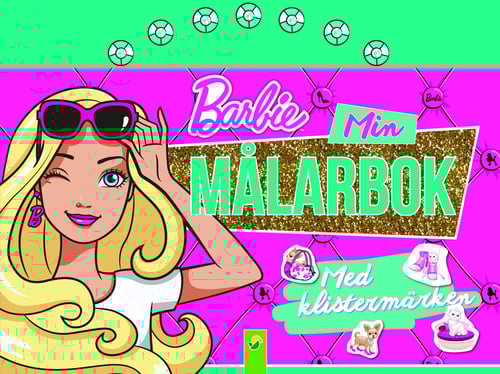 Barbie min målarbok med klistermärken
