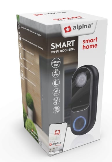 Aplina Smart Video Doorbell FHD 1080p ⎮ 8711252264684 ⎮ EC_000167 