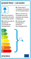 Leitmotiv Bordlampe Fit sand belagt hvid ⎮ 8714302678141 ⎮ CL_000619 