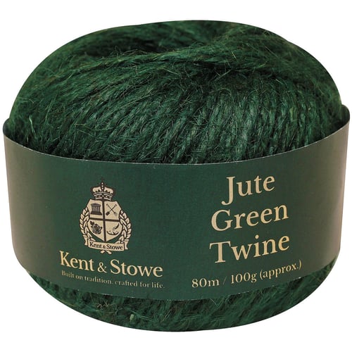 Kent & Stowe Jute Natursnor Grøn 80m