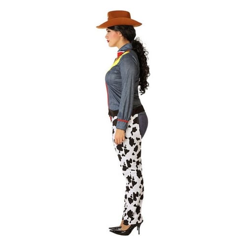 Kostume til voksne 114517 Cowboy kvinde Hvid, str. XL