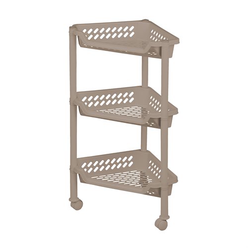 Triangular trolley med3 baskets Cappuccino