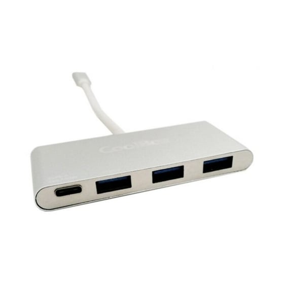 USB Hub CoolBox COO-HUC3U3PD Hvid (4 porte) ⎮ 8436556145483 ⎮ BB_S0220849 
