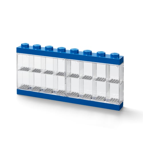 LEGO Opbevaringsdisplay til 16 Minifigurer - Blå