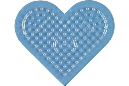 Hama Stiftplade Hjerte Lille Transp.