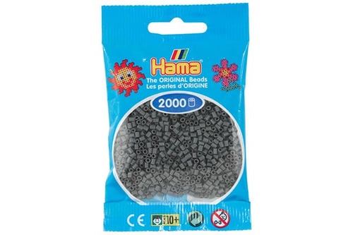 Hama Mini Perler Mørk Grå