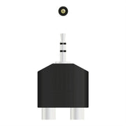 Qnect, Adapter Minijack 3.5 male - 2xRCA female