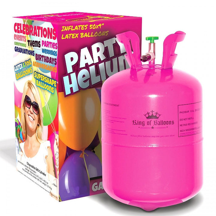 King of Balloons - Helium 0,4 kubik (ca 50 stk > 9"balloner)