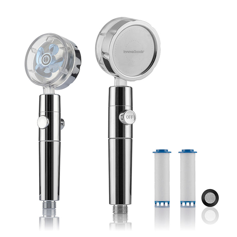 Brusehoved med Trykpropel & Rensende Filter – Øko-Bruser med 360° Rotation