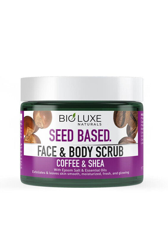 BioLuxe Face & Body Scrub Coffee Shea 325ml