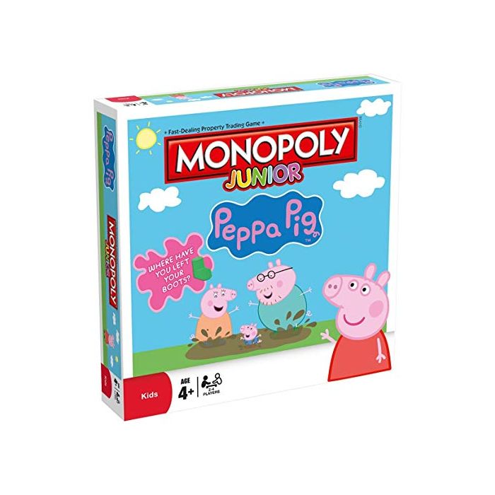 PEPPA PIG / GURLI GRIS - MONOPOLY JUNIOR - PÅ ENGELSK
