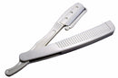 Bluezar Salon Razor – Klassisk Barberblade Holder (Hvid)