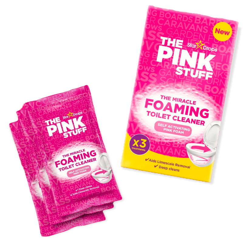 The Pink Stuff - Power Foaming Toilet Cleaner 3x behandlinger