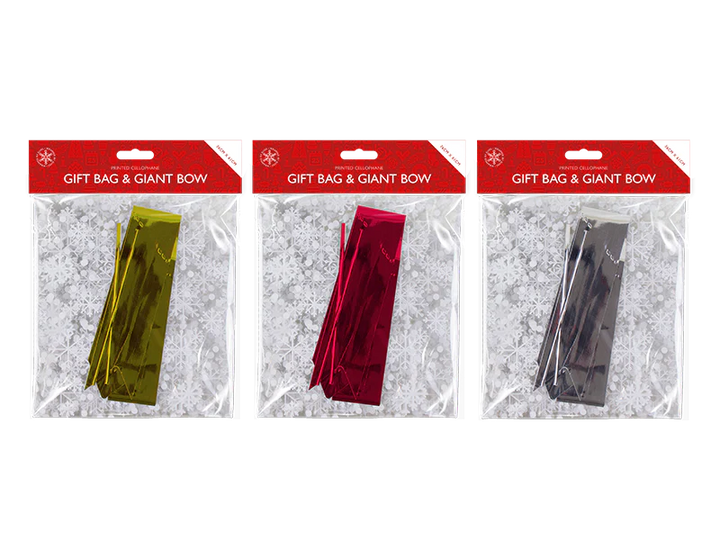 Christmas - Store gavepose med gavebånd (læs info)