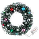 Christmas Gifts - 18,5 cm Julekrans med 20 led lys spots inkl batterier
